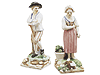 Pair of French Faience Figures