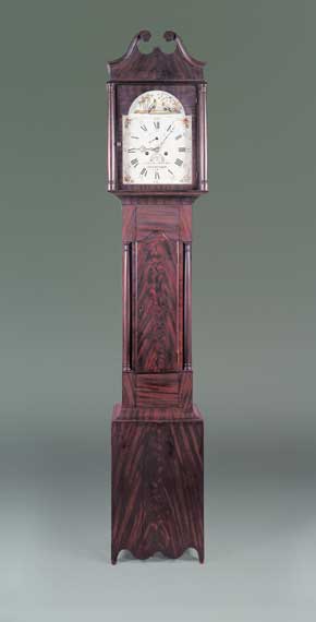 Rare Eight-Day Brass Works Clock