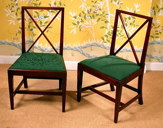 Set of 6 George III Mahogany Sidechairs