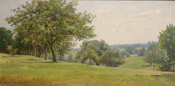 Landscape with Sundial, Chester County, Pennsylvania