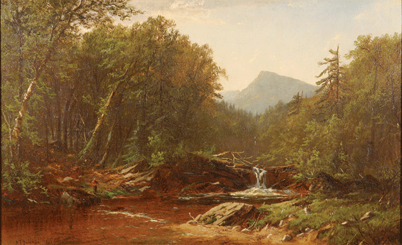 Landscape with Fisherman, Mt. Chocorua, New Hampshire