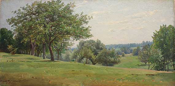 Landscape with Sundial, Chester County, Pennsylvania