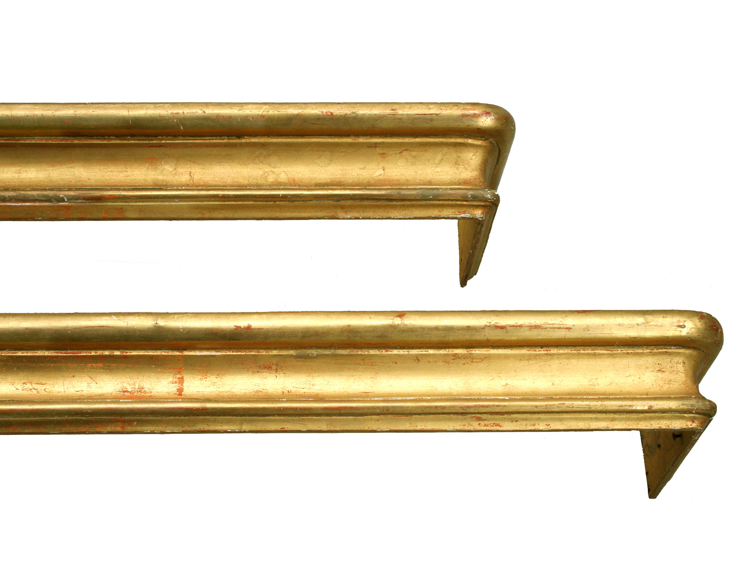 Rare Pair Of Original Gilt Cornices