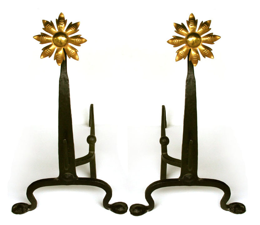 Arts and Crafts Andirons