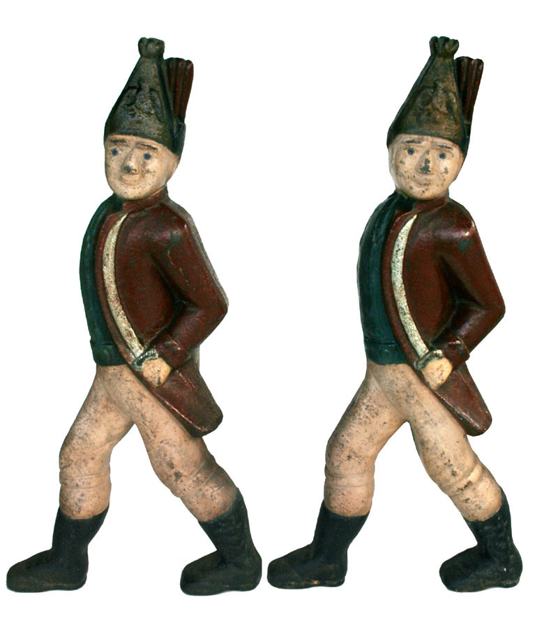 Hessian Soldier Andirons