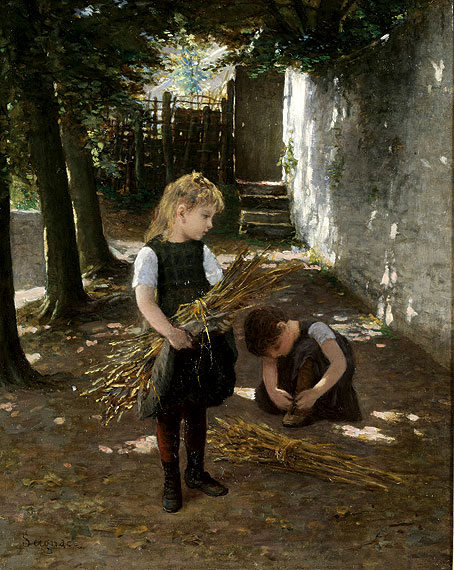 <i>Tying Her Shoes