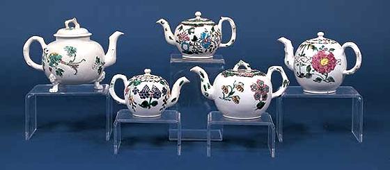 18th Century English Saltglaze Teapots