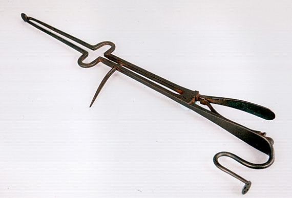 Iron Whitesmith-Made Pipe Tongs