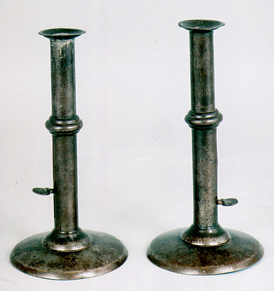 Pair of Hogscraper Candlesticks