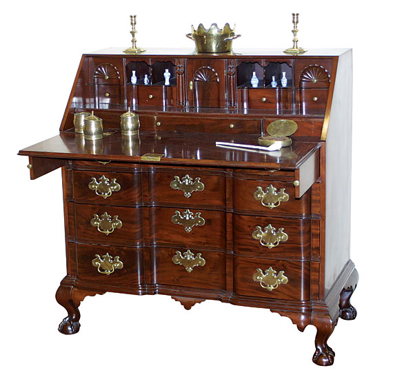 Boston Mahogany Block Front Desk