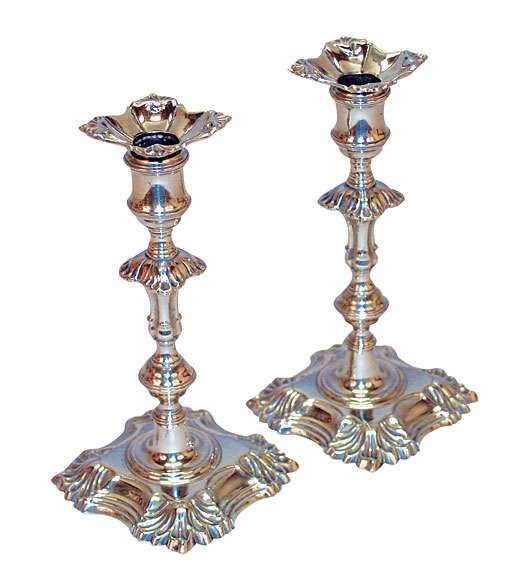 Paktong Four-Shell Based Candlesticks