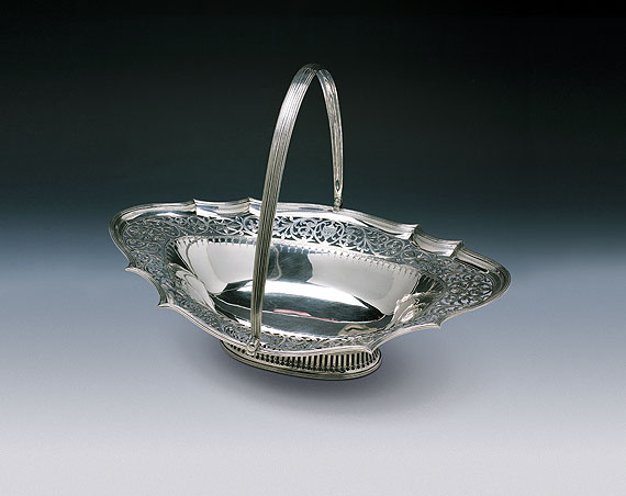 A Large and Impressive Sterling Silver Cake Basket