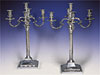 Pair of Sterling Candelabra