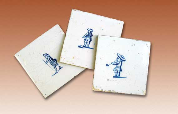 Children Playing Games Delft Tiles