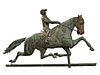 Horse and Rider Weathervane