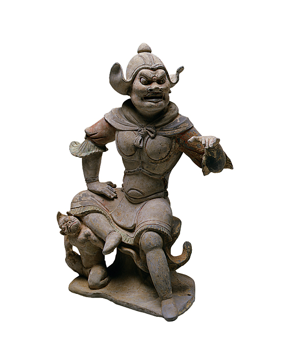 Rare Figure of  Kneeling Lokapala