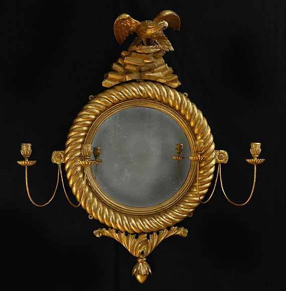 American Federal Period Convex Mirror