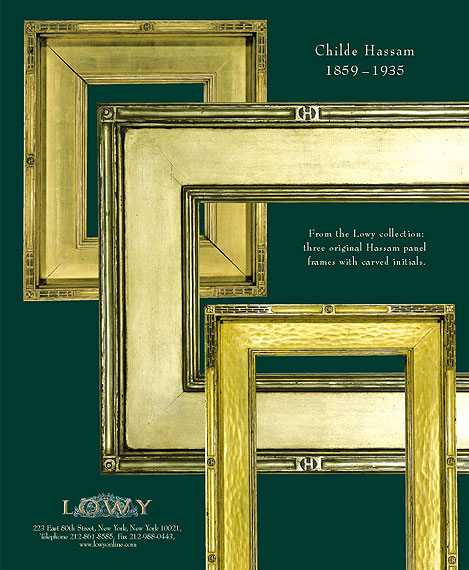 Three Original Hassam Panel Frames