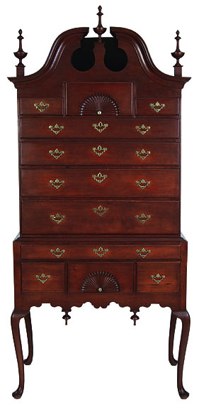 Connecticut Bonnet-Top Highboy