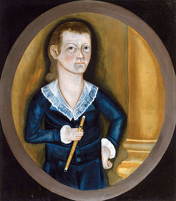 Rare Rufus Hathaway Attributed Portrait