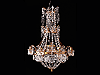 A Neo-Classic Bronze Eight Light Chandelier