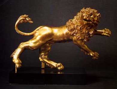 Sculpture, Carved Lion