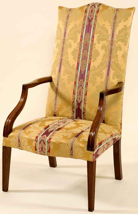 Outstanding Federal Mahogany Lolling Chair