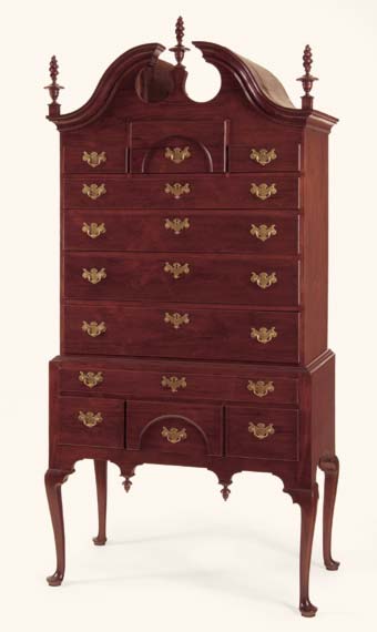 The 'Parson' Andrews Bonnet-Top Highboy