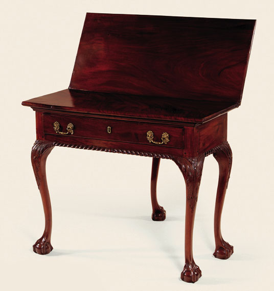 Philadelphia Carved Mahogany Card Table