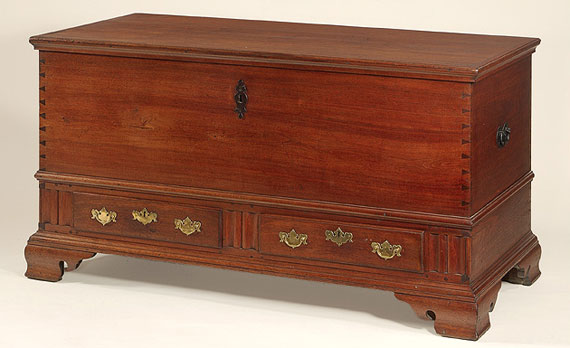 Outstanding Chippendale Walnut Blanket Chest