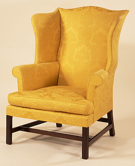 Chippendale Mahogany Wing Chair