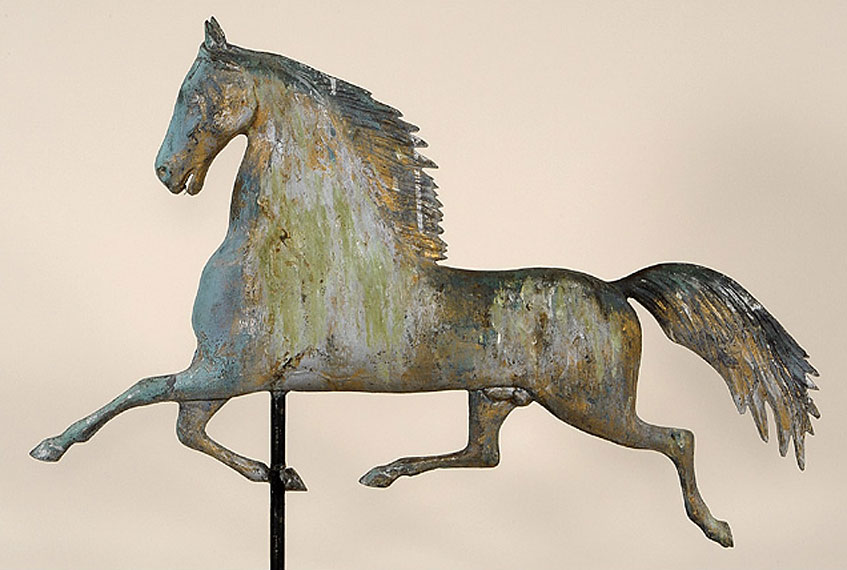 Horse Weathervane attributed to J. W. Fiske & Co.