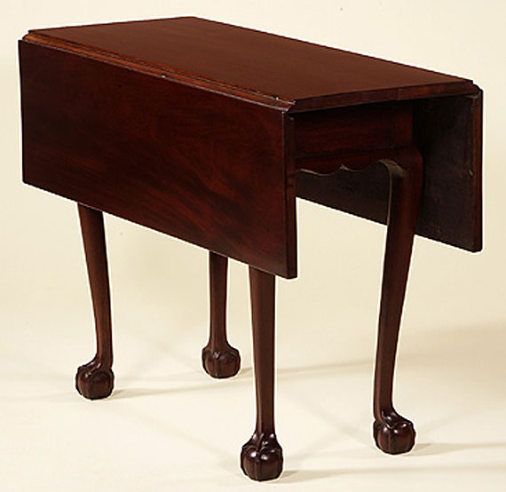 Diminutive Chippendale Mahogany Drop Leaf Table