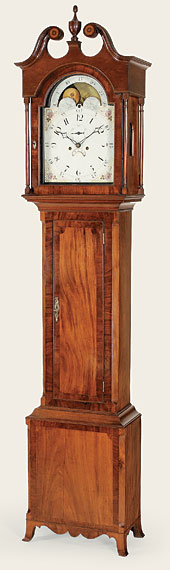 Federal Inlaid Mahogany Tall Case Clock (2)