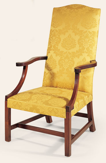 Chippendale Mahogany Lolling Chair (2)