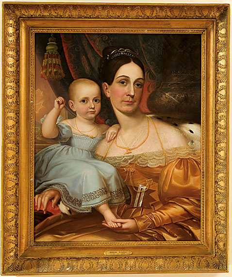 Portrait of Mrs. Bowie and Son
