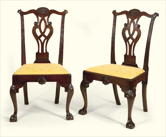 Outstanding Pair of Philadelphia Side Chairs