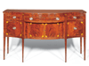 Inlaid Mahogany Serpentine-Front Sideboard