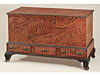 Outstanding Penn. Paint Decorated Blanket Chest
