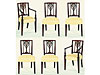 Set of Six Racquet-Back Chairs