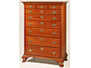 Chippendale 1/4-Column High Chest of Drawers