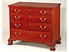 Chippendale Mahogany 1/4-Column Chest of Drawers