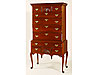 Queen Anne Cherry Two Fan Flat-Top Highboy