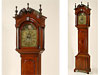 Chippendale Figured Walnut Tall Case Clock