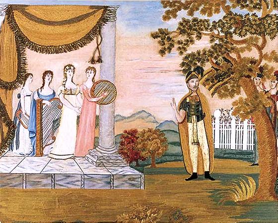 Wethersfield, Connecticut, Silk Embroidery
