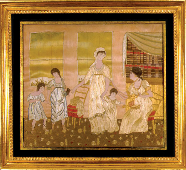 Massachusets Silk Embroidery, c. 1810
