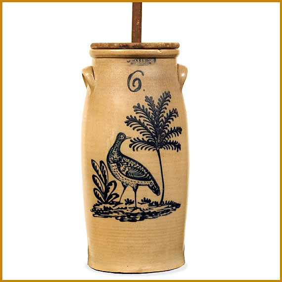 Six Gallon Stoneware Churn