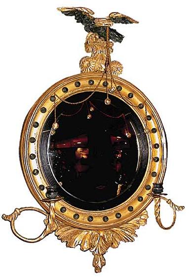 Giltwood Convex Mirror