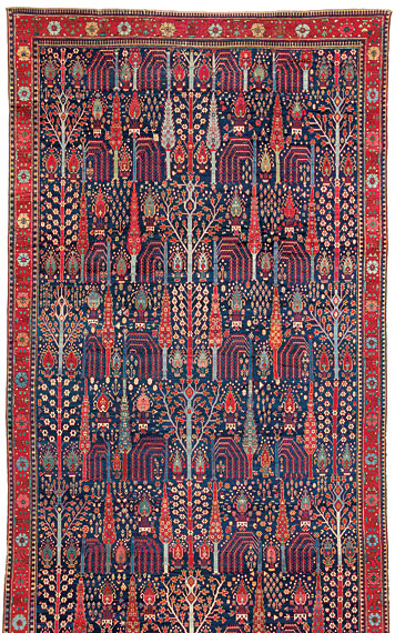 Tree Carpet, (Detail), Northwest Persia