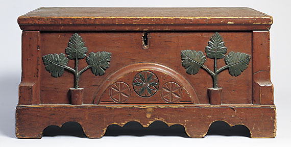 A Painted and Carved Union County Pennsylvania Chest